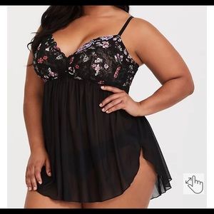 Torrid lace babydoll lingerie
